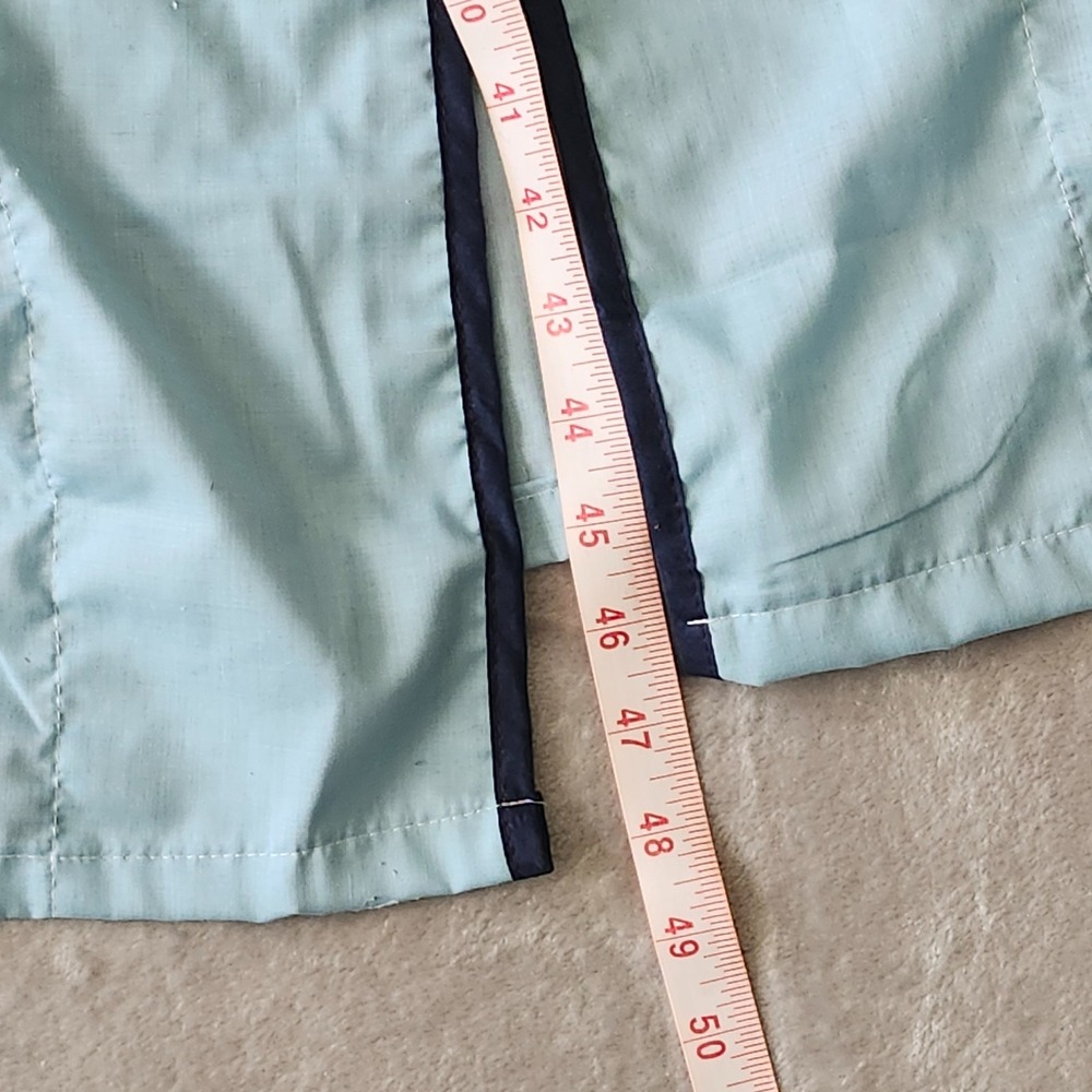 Vintage 1960s/70s Robe Baby Blue w/ Navy Stripe Pockets Men's XL Belt‎ Dad - Picture 7 of 13